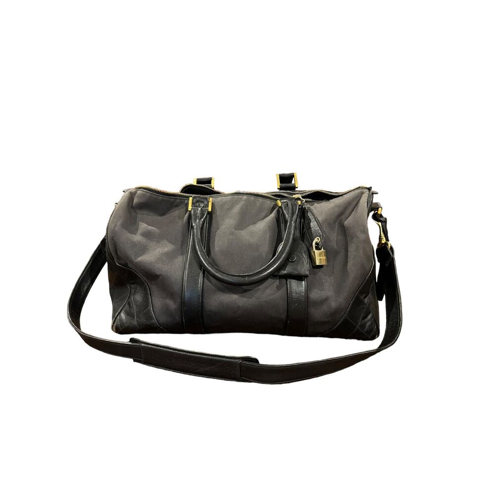 Chanel Vintage Leather + Nylon Duffel